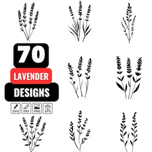 Lavender Svg Bundle, Lavender png, Lavender Clipart, Lavender Vector, Herb svg, Lavender Stem svg, Lavender Bouquet svg, Lavender Graphic