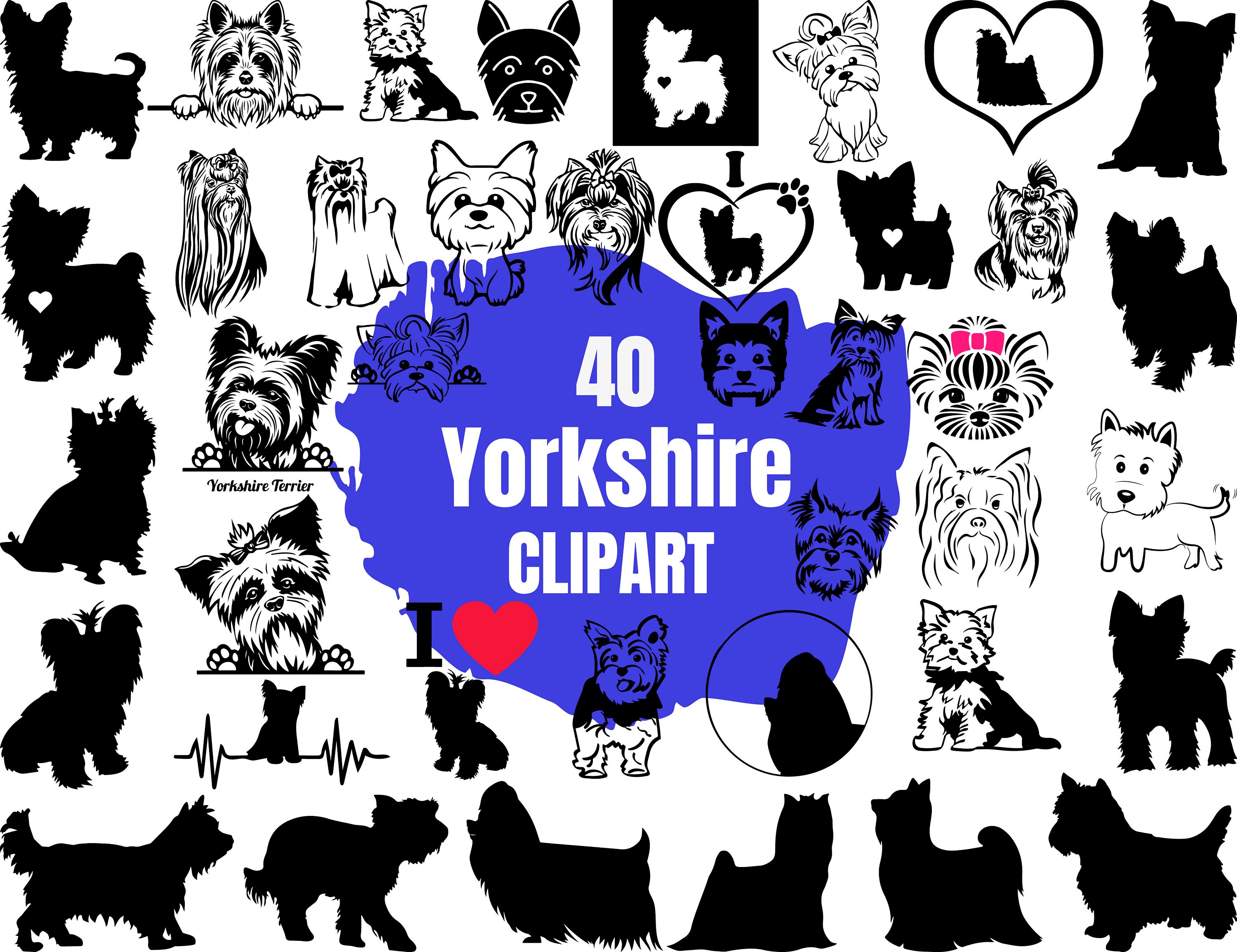 Download Yorkshire Terrier Svg Yorkie Svg Bundle Yorkie Cut Etsy