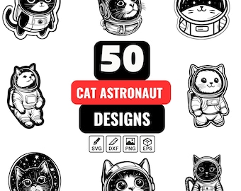 Astronauten-Svg-Bundle, Galaxy-Katze-Svg, Katze im Weltall-Svg, Futuristische Katze-Svg, Weltraum-Abenteuer-Svg, Weltraum-Katze-Svg, Kosmische Katze-Svg
