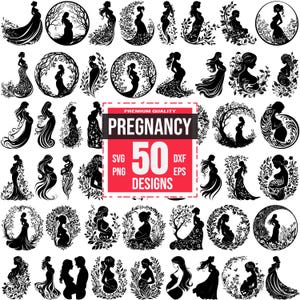 Pregnancy Svg Bundle, Pregnancy png, Pregnant svg, Pregnancy dxf, Motherhood svg, Baby on the Way, Parenthood svg, Maternity svg