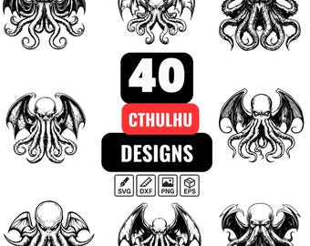 Cthulhu SVG Bundle: Gothic Horror Design - Digital Cut Files