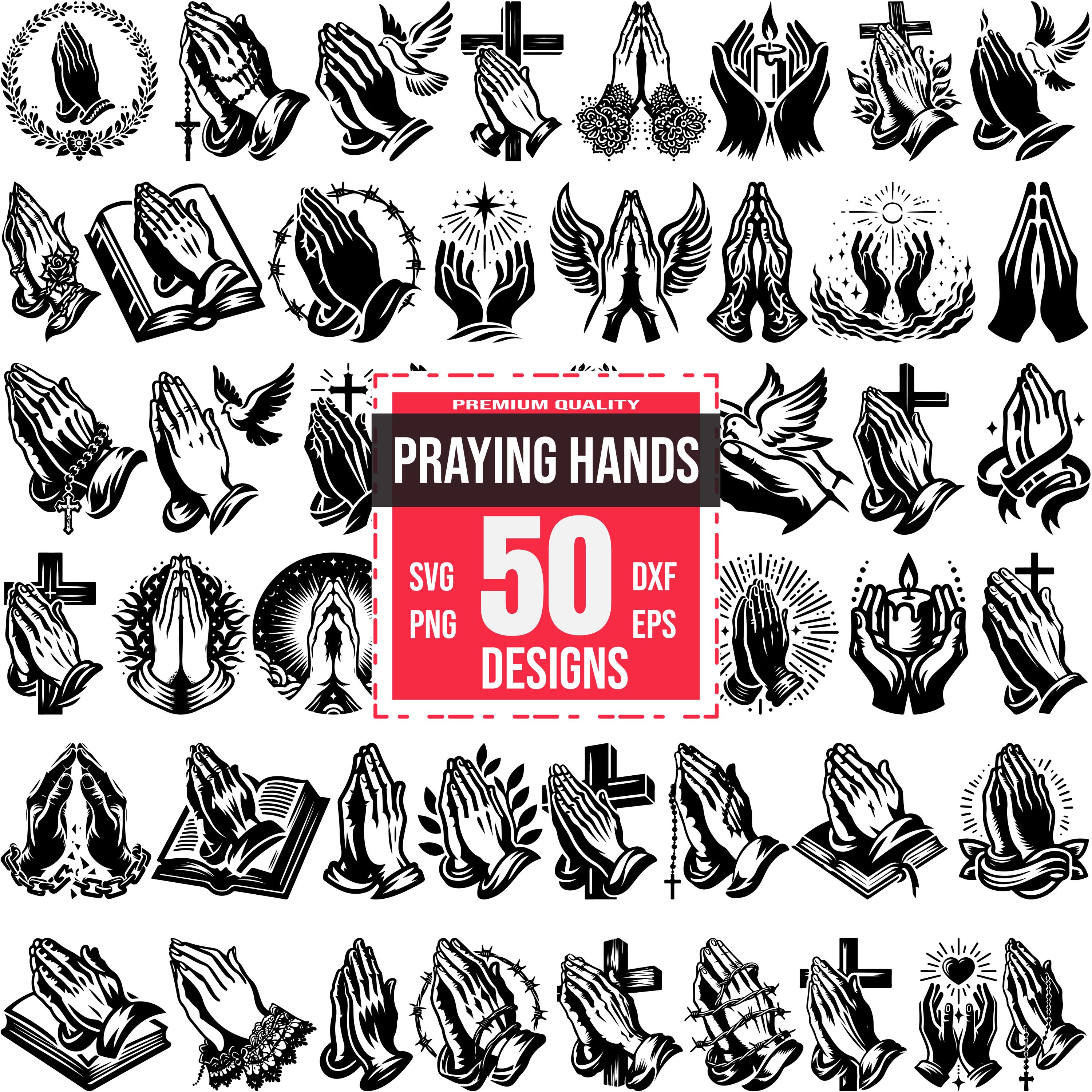 Prayer's Hand Tattoo - Etsy