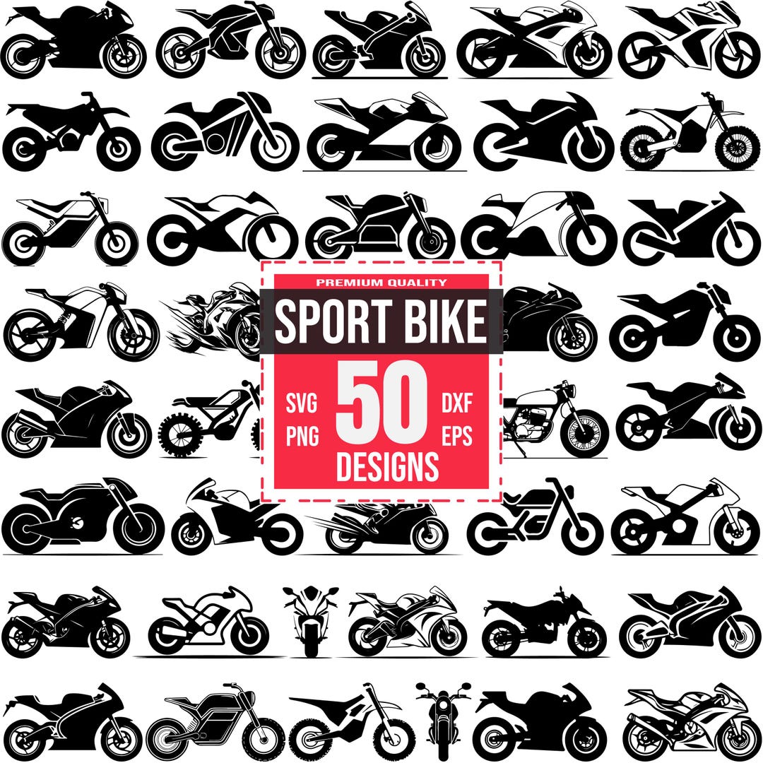 Sport Bike Svg Bundle, Sport Bike Png, Racing Bike Svg, Motorbike ...