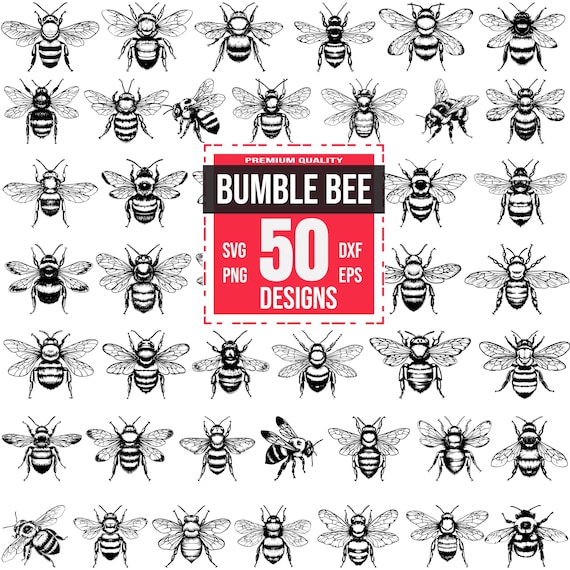 Bumble bee Svg Bundle, Bumble bee clipart, Bumble bee Png, Bumble bee Dxf, Insect Svg, Bee illustration, Bee art, Bee tattoo Svg, Bee vector