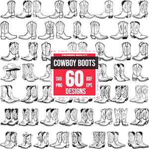 Cowboylaarzen Svg bundel, cowboylaarzen png, westernlaarzen svg, cowboylaarzen vector, leren laarzen svg, rodeo laarzen svg, cowgirl laarzen svg