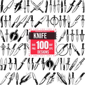 Knife Svg Bundle, Knife png, Hunting Knife svg, Knife clipart svg, Knife vector, Chef Knife svg, Camping Knife svg, Knife illustration