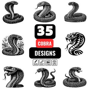 Pacote Cobra SVG: Desenhos de Tatuagem de Serpente Tribal (Download Digital)