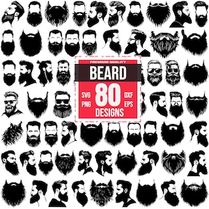 Beard Svg, Beard svg bundle, Beard cut file, Mustach svg, Beard  clipart,Beard Monogram,Beard Png, Hipster svg, Cool beard svg, Beard vector