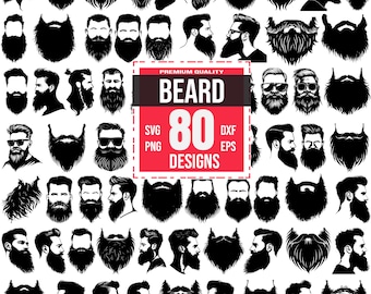 Beard Svg, Beard svg bundle, Beard cut file, Mustach svg, Beard  clipart,Beard Monogram,Beard Png, Hipster svg, Cool beard svg, Beard vector
