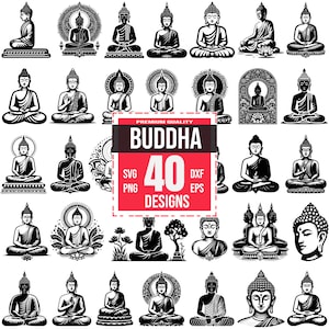 Buddha Svg Bundle, Buddha clipart, Buddha png, Buddha dxf, Buddha eps, Meditation svg, Spiritual svg, Zen svg, Buddha vector, Sacred svg