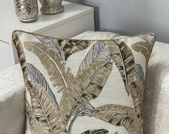 Palm Leaf Pillow Cover