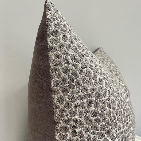 Leopard Chenille pillow cover