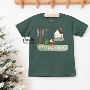 Heaux Heaux Heaux Kids Christmas Shirt, Louisiana Christmas Shirt, Youth Christmas Shirt, Toddler Christmas Tee