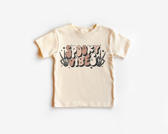 Spooky Vibes Tshirt, Halloween Vibes Shirt, Toddler Halloween Shirt, Youth Halloween Shirt, Kids Vintage Halloween Shirt