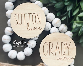 Wooden Baby Name Announcement Sign,  Wood Sign for Birth Reveal, Baby Name Reveal Sign, Small Baby Name Sign, Personalized Baby Name Sign