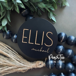 Wooden Baby Name Announcement Sign,  Wood Sign for Birth Reveal, Baby Name Reveal Sign, Small Baby Name Sign, Personalized Baby Name Sign