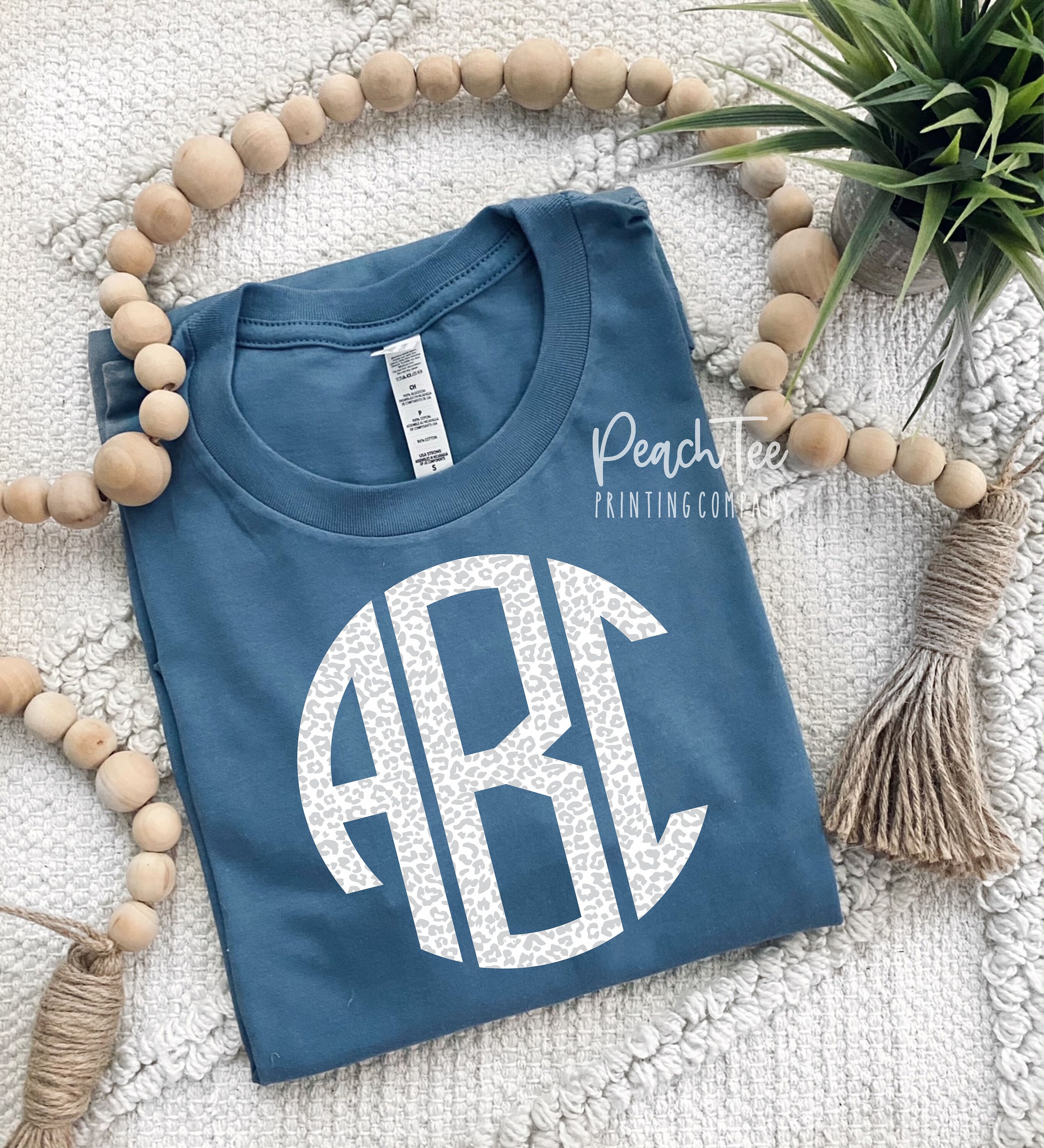 cheetah monogram shirt