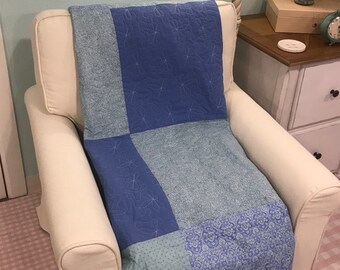 Double Sided Blue Quilt