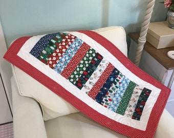 Handmade Quilted Christmas Table Runner
