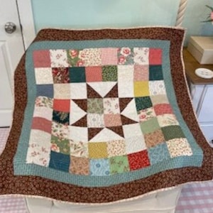 Quilted Patchwork Star Wall Hanging-Handmade