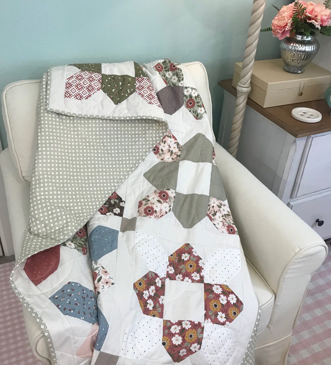 Modern Handmade Quilt Etsy