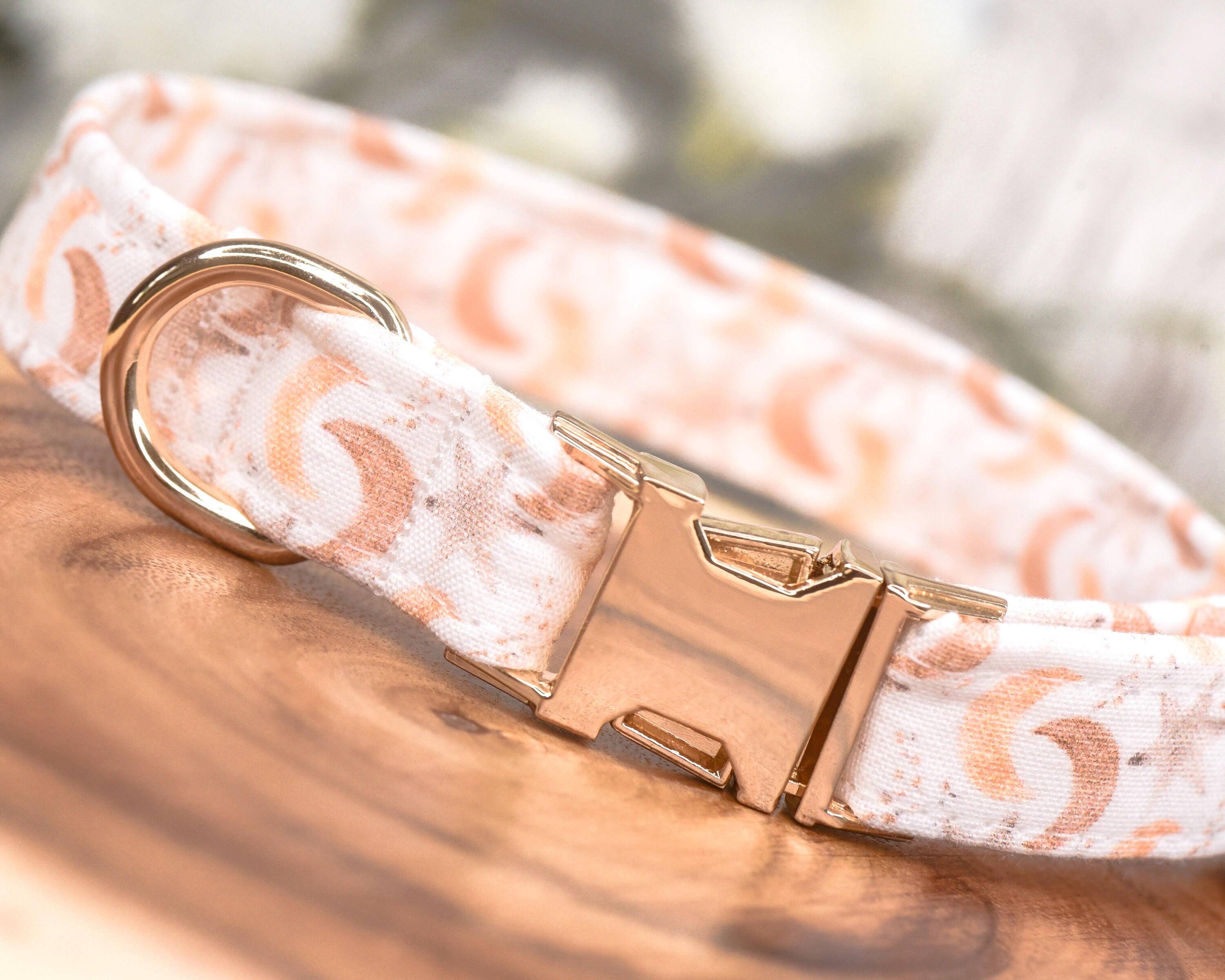 Lunar Moon and Star Dog Collar, "Luna" Dog Collar, Designer…
