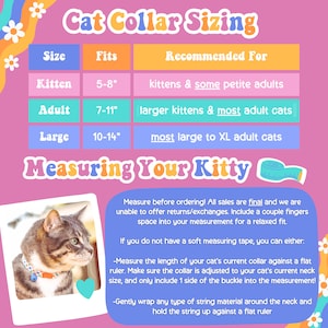 Hot Pink Cow Print Cat Collar, Cute Breakaway Cat Collar with Bell, Western Cow Girl Cat Breakaway Collar, Groovy Y2k Kitten Safety Collar image 6