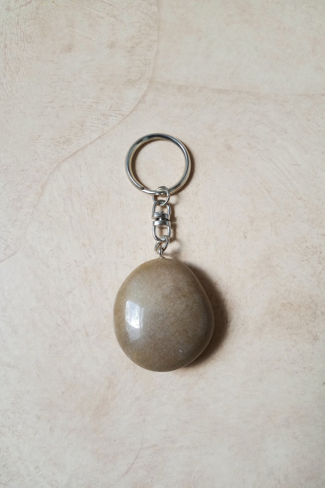 OM Rock Keychain OM Polished Stone Keyring Rock Stone - Etsy