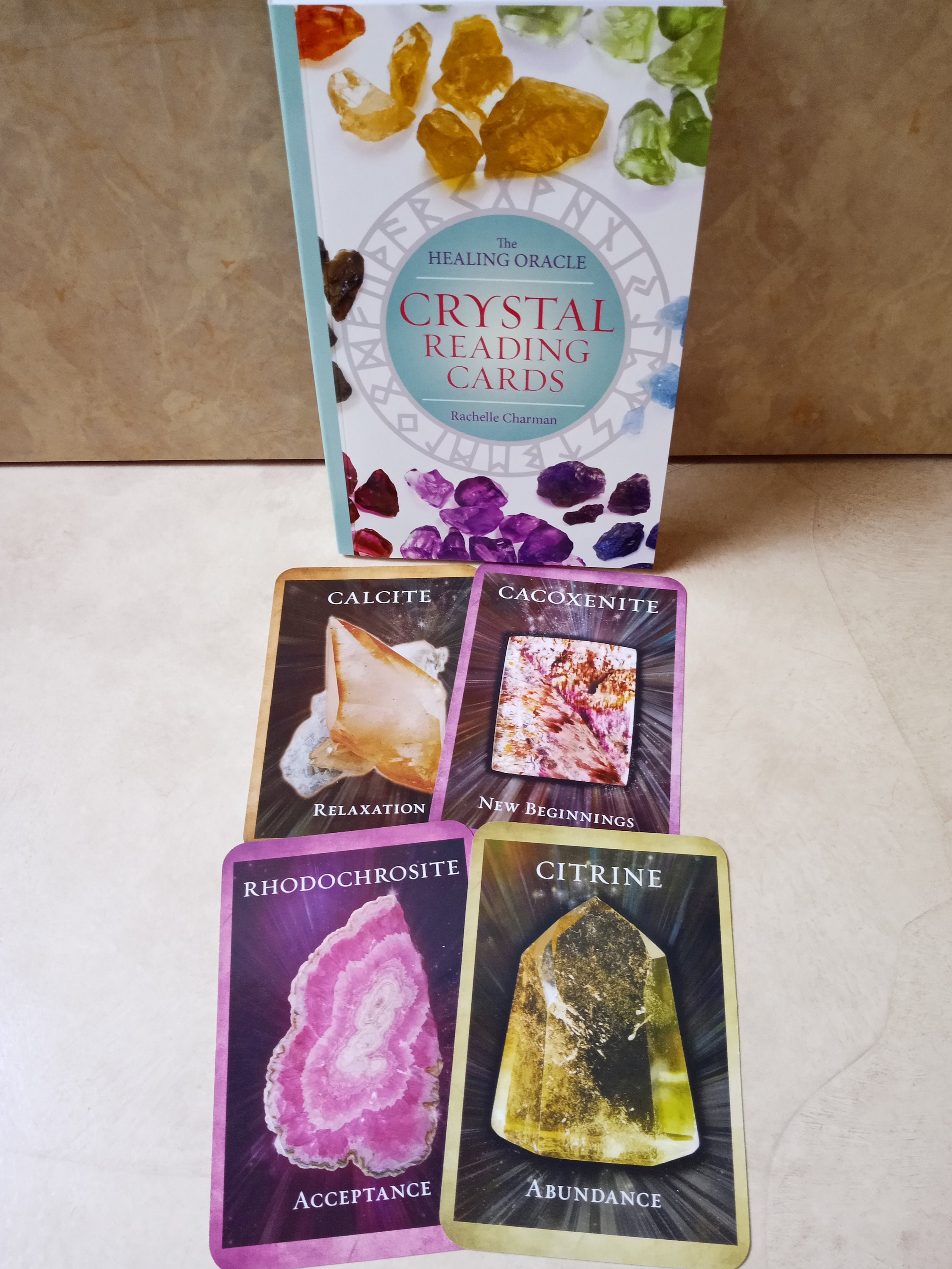 The Healing Oracle Crystal Reading Cards 56 Card Deck with Etsy