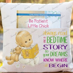 Always Read Me A Bedtime Story Sublimation, Pocket Pillow PNG, Digital Download