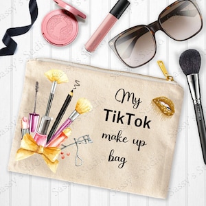 Makeup Bag Sublimation, TikTok, Cosmetic Bag, Digital Design