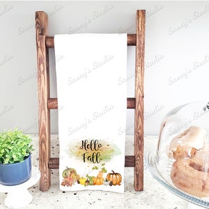 Tea Towel, Pumpkin PNG, Kitchen, Fall, Sublimation Design, Instant Download, Digital Design