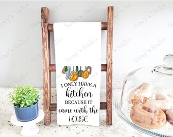 Tea Towel, Retro PNG, Kitchen, Vintage, Sublimation Design, Baking, Instant Download, Digital Design