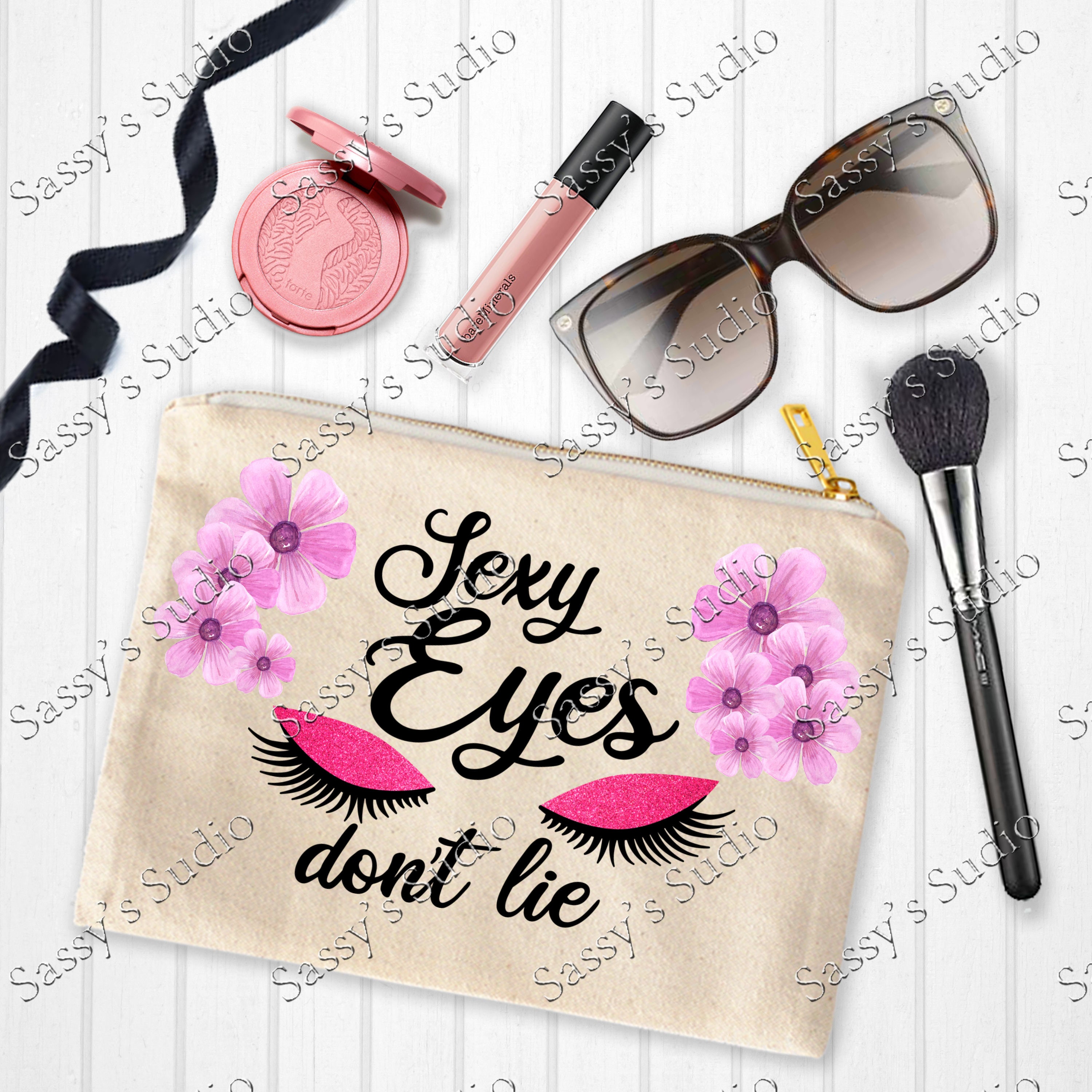 Make Up Bag Sublimation Cosmetic Bag Design. Eyes PNG Etsy
