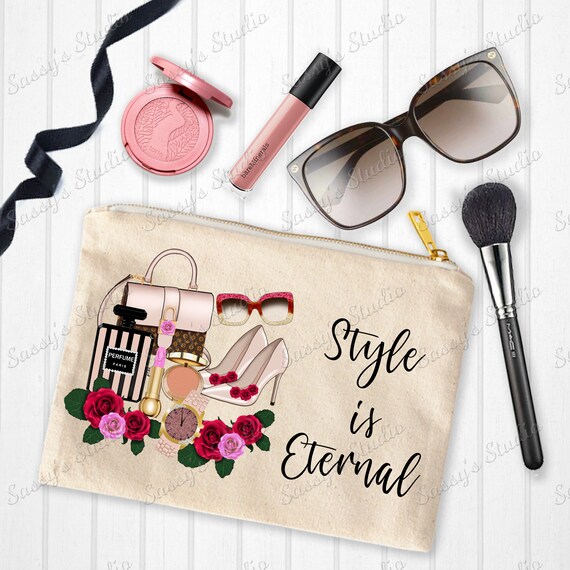 Makeup Bag Sublimation Design, Makeup Quote, Cosmetic Bag, Fashion
