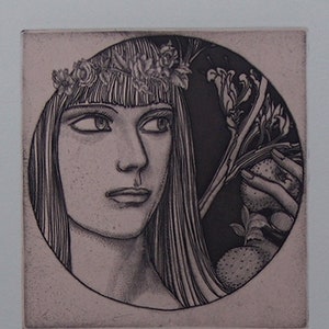 Ernst Fuchs - Original Limited edition etching & Aquatint 1976