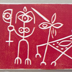 Original Woodcut 1970'2