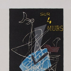 Paris-France George Braque from The Intimate Sketchbooks of G 1955 Braque by Verve Original Lithograph 10.5x14 inches