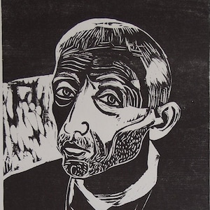 Josef Scharl - Original Limited Edition Woodcut Poster 1972