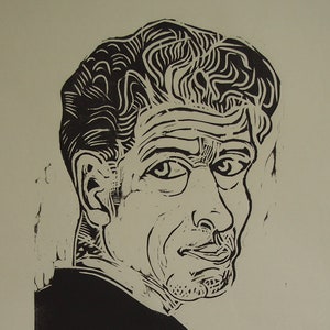 Josef Scharl - Original Limited Edition Woodcut Poster 1972