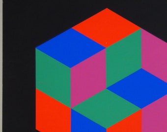 Victor Vasarely - Original Serigraph 1976 - Collectible Art