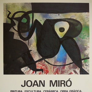 Joan Miró – Original Artist Poster 1982