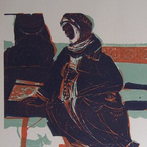Heinz Dress - Original Limited Edition Woodcut print