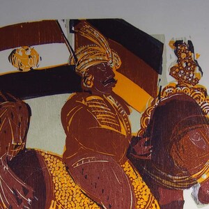 Heinz Dress - Original Limited Edition Woodcut print