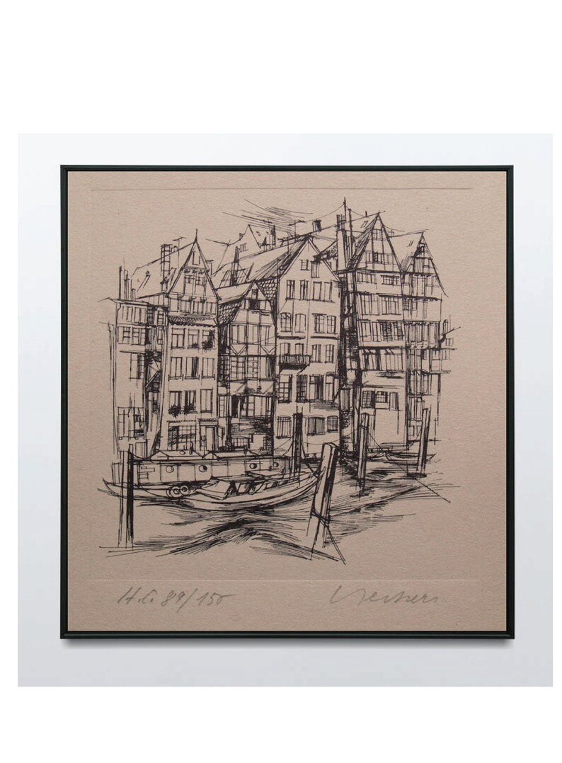 Original Limited Edition Etching 1983 Heinz-Ludwig Beckers