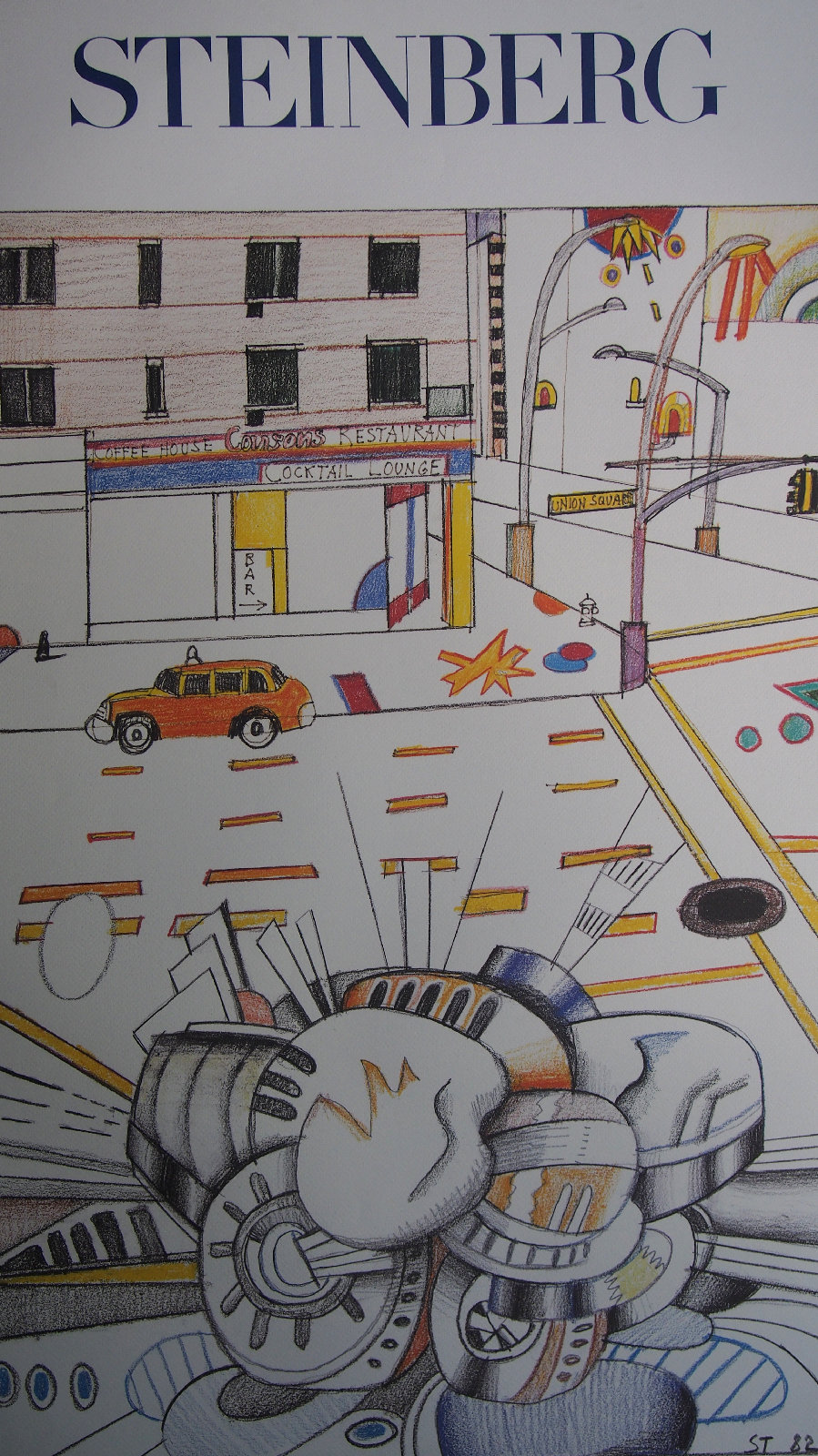 Saul Steinberg Original Künstler Poster 1982 Etsy