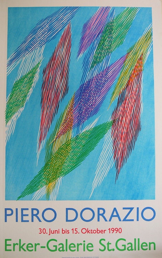 Piero Dorazio ポスター Piero Dorazio Lithograph - Handsigned