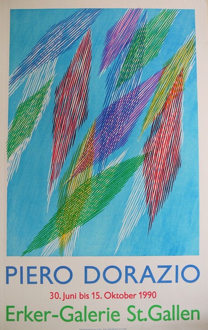 Piero Dorazio ポスター Piero Dorazio – Original Artist Poster 1990 - Etsy