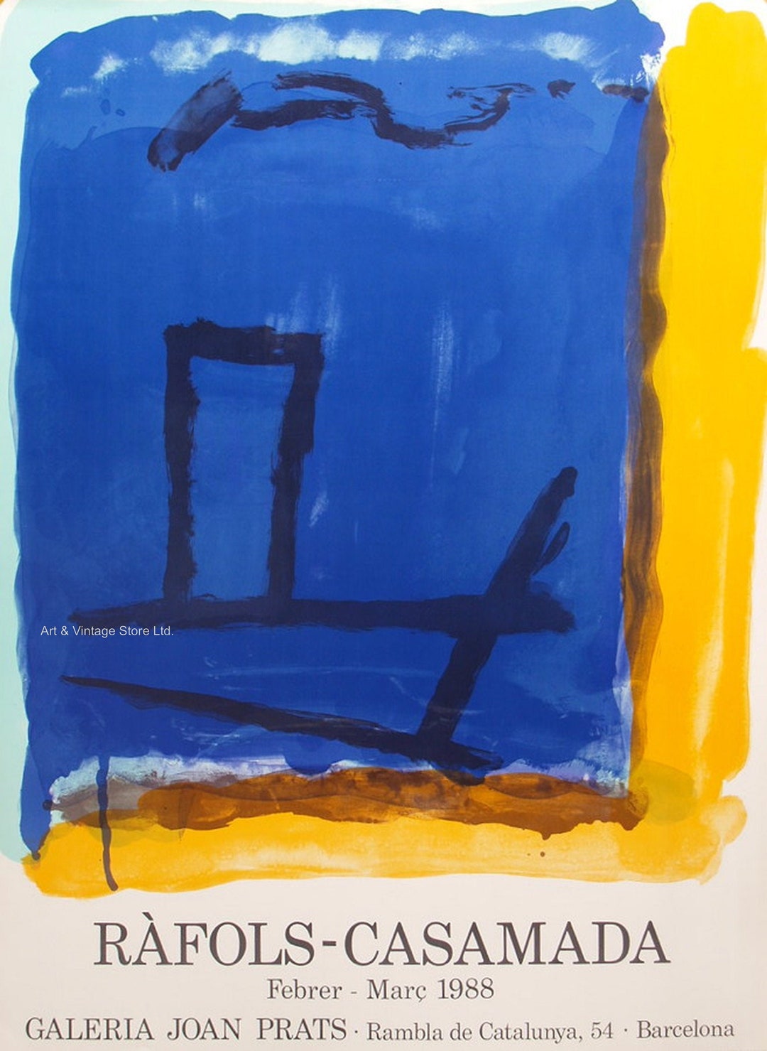 Ràfols-casamada - Original Artist Poster 1988 - Etsy