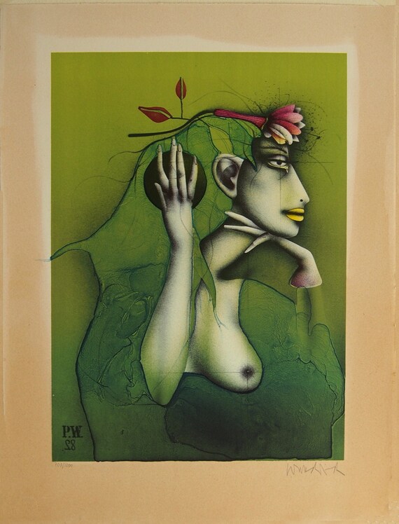Paul Wunderlich、LITHOGRAPHIEN Ⅰ-Ⅳ Paul Wunderlich Original Lithograph S/N | eBay